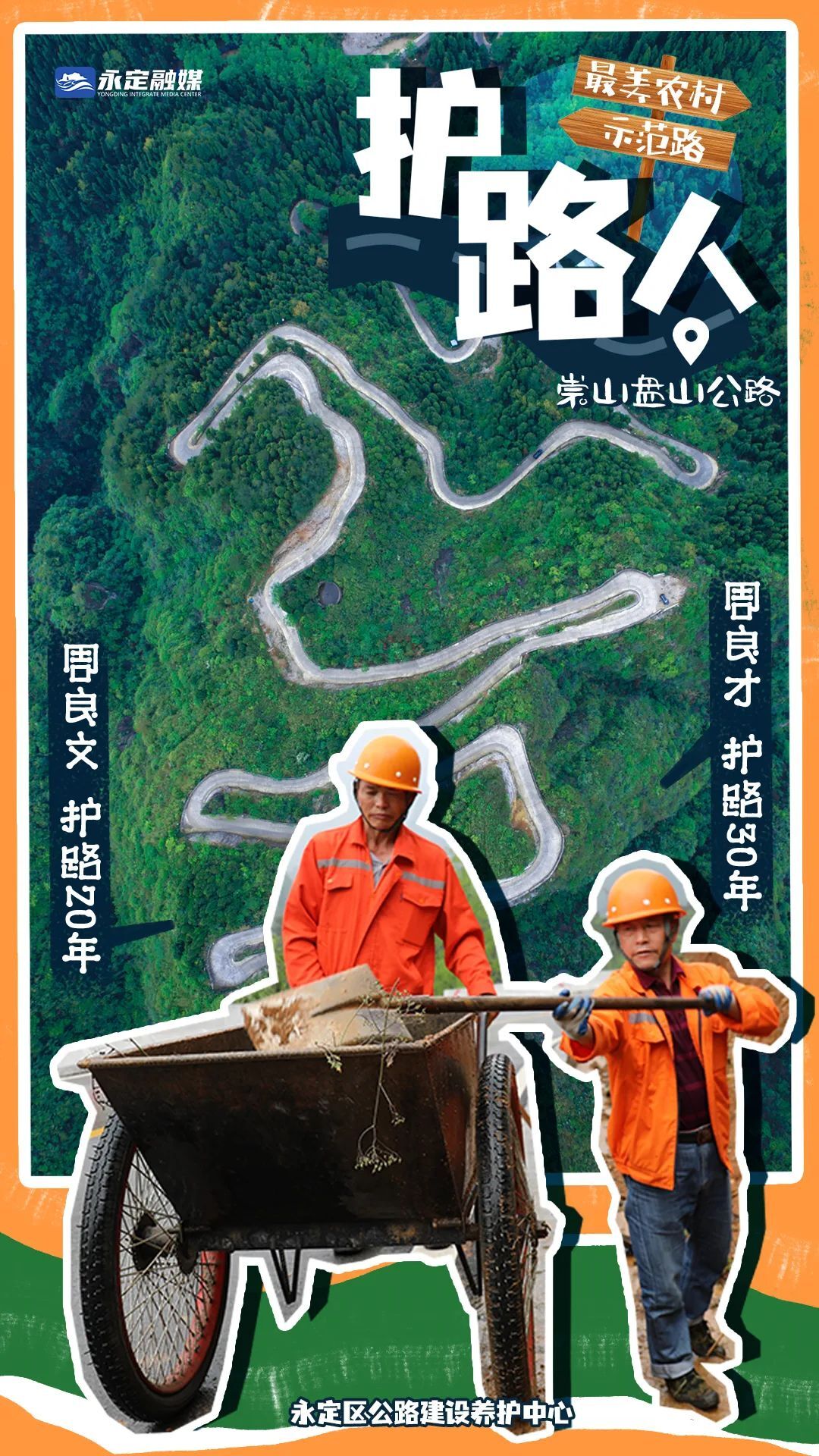 张家界永定区：海报丨“路”过青春多少年？
