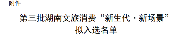 省级名单公布！永定区这些项目入选→