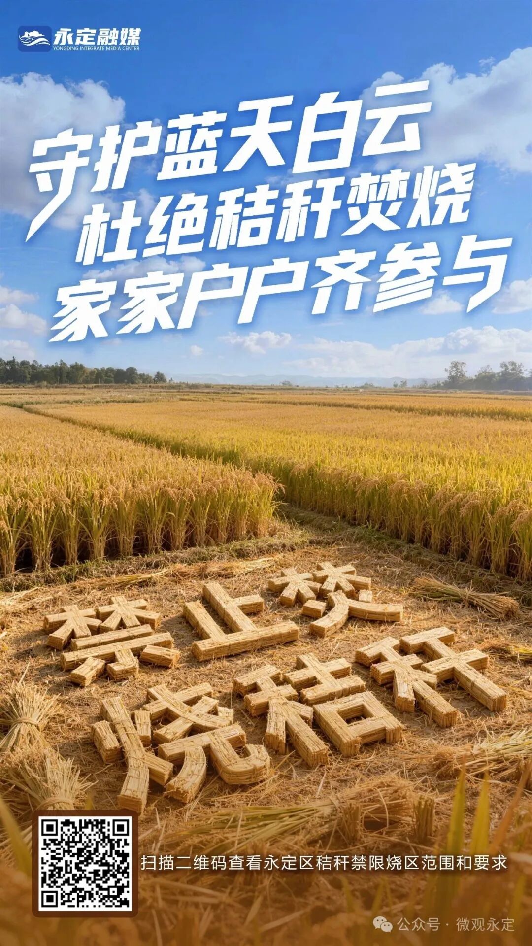 海报丨秸秆禁烧 从你我做起