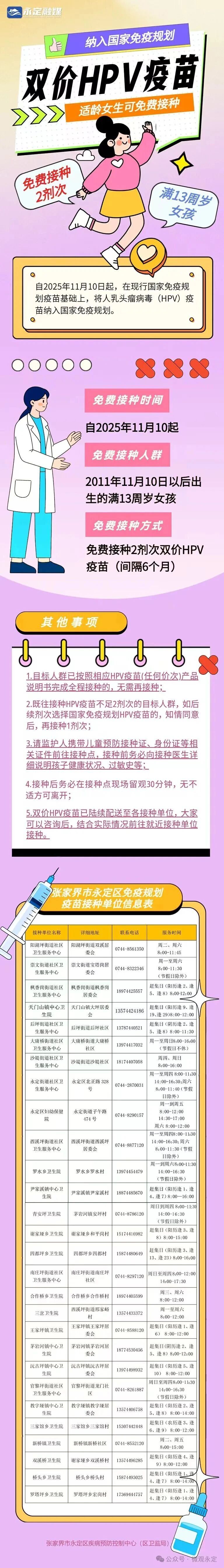 双价HPV疫苗来了  适龄女生可免费接种